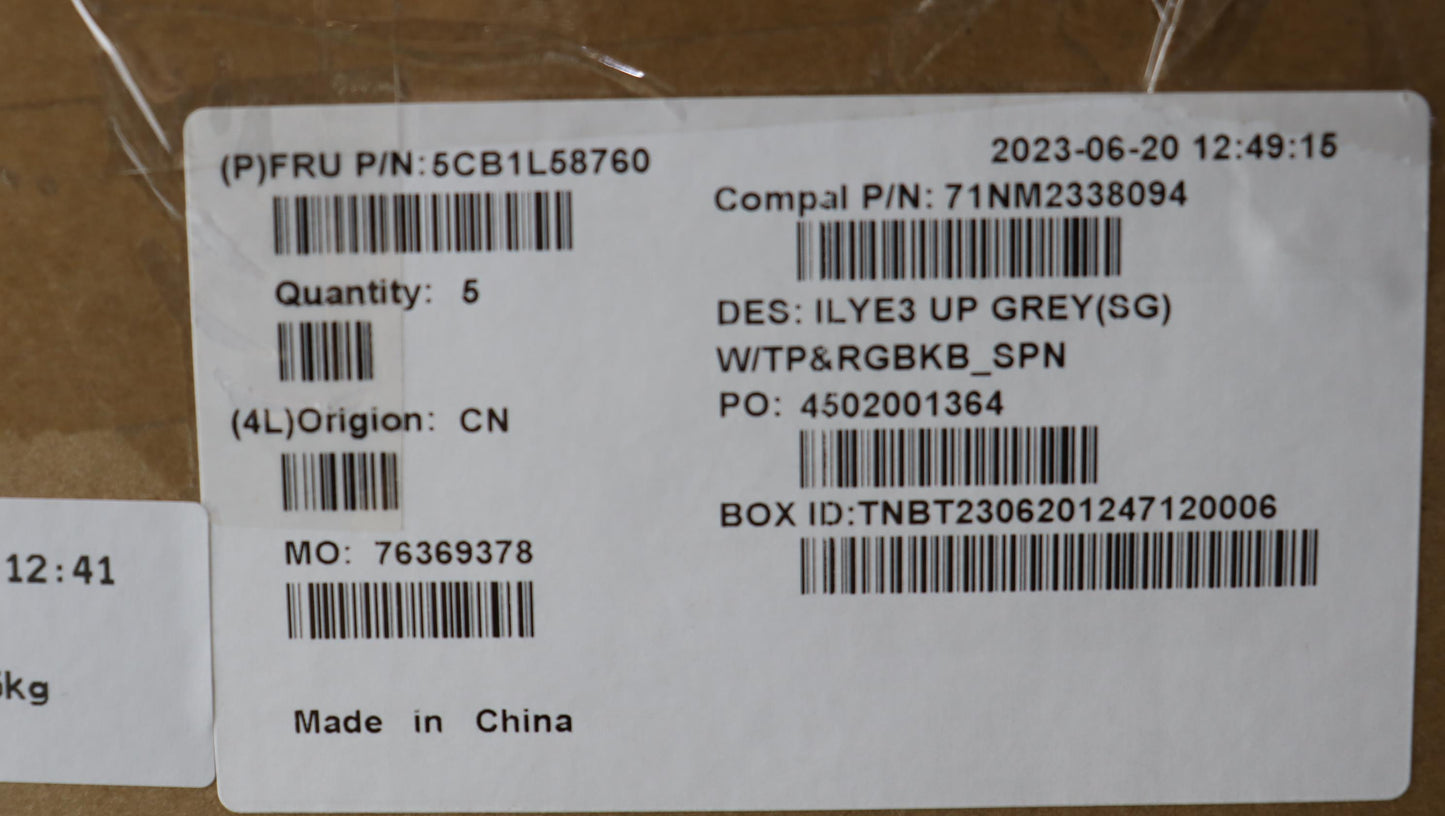 Lenovo Cover Upper Case Assembly Spa - 5CB1L58760