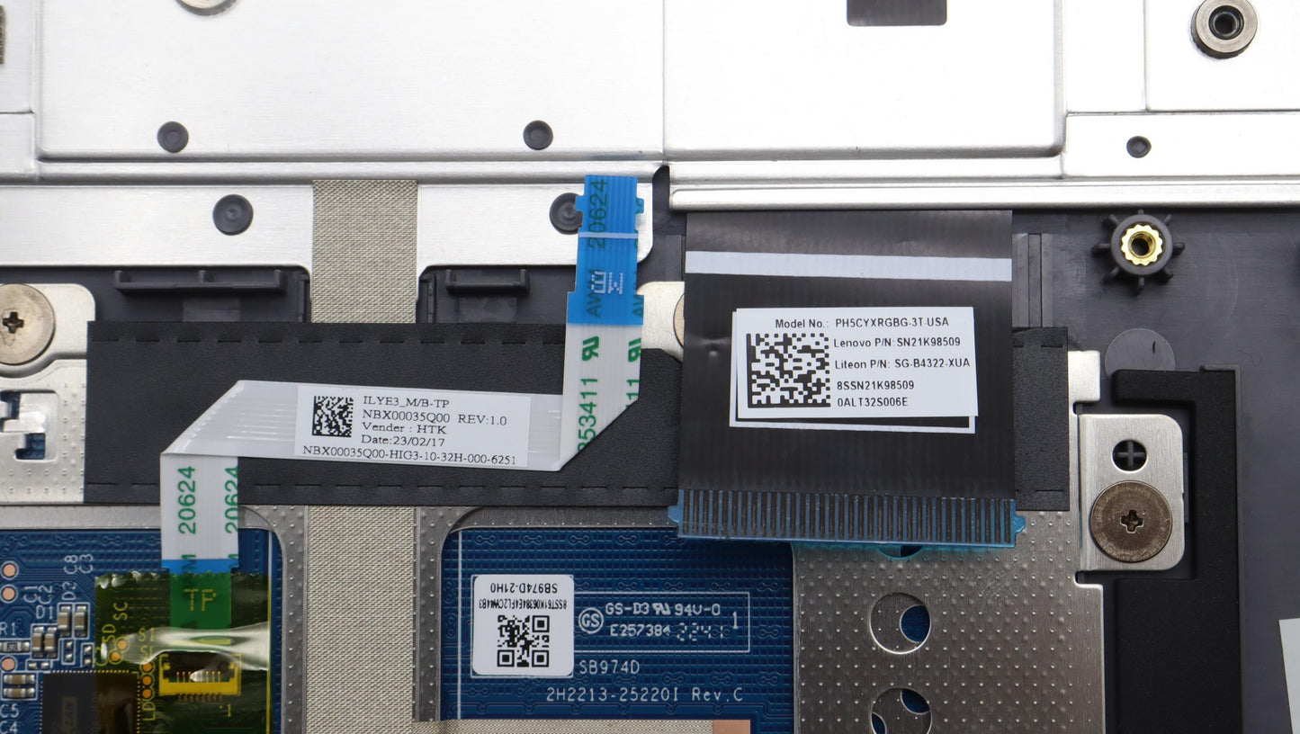 Lenovo C-Cover with Keyboard, USA English, Slate Grey, Backlight - 5CB1L60073