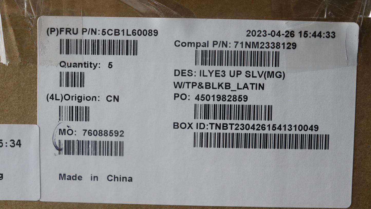 Lenovo Cover Upper Case Assembly La S - 5CB1L60089