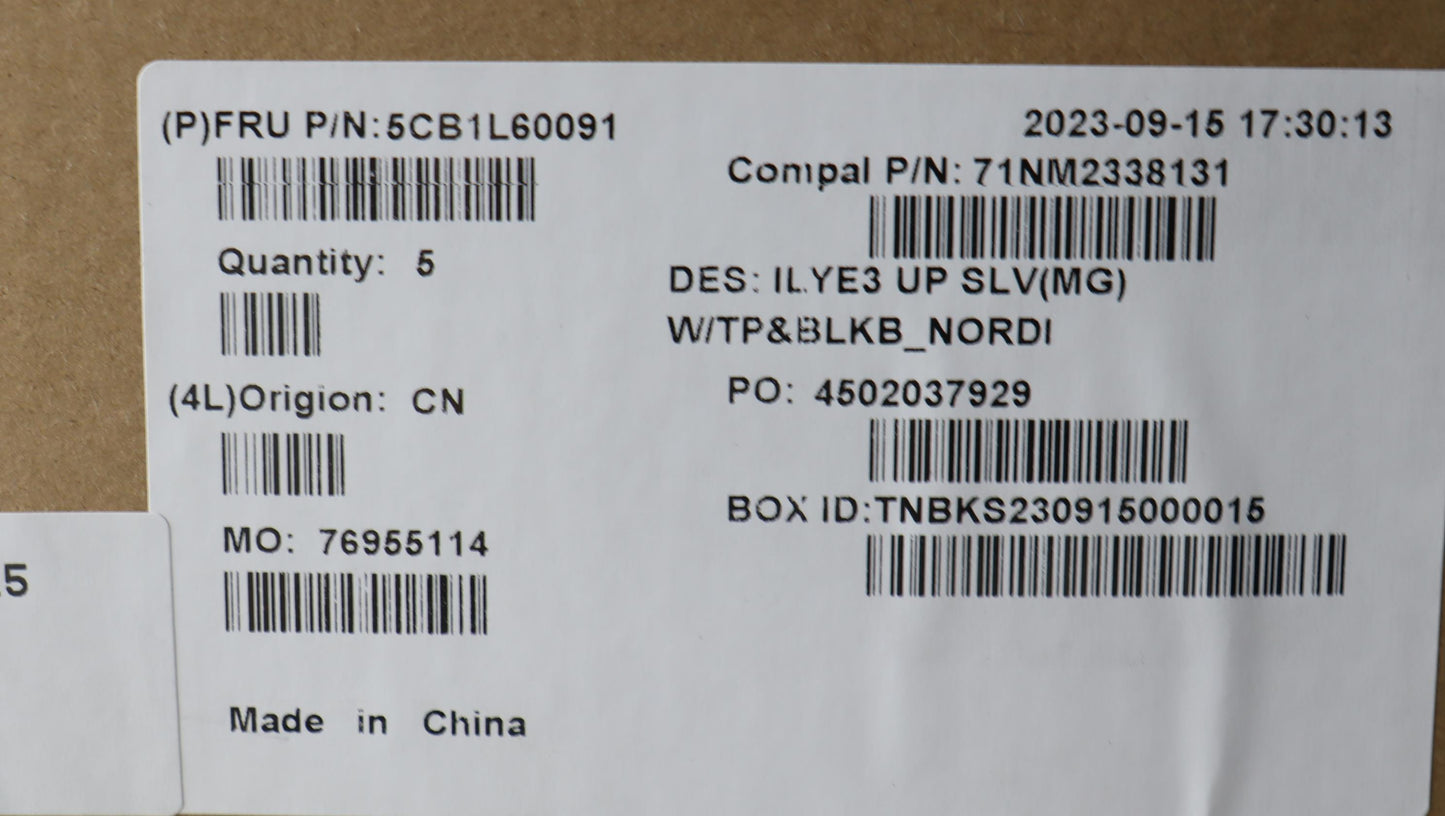 Lenovo Cover Upper Case Assembly Nord - 5CB1L60091