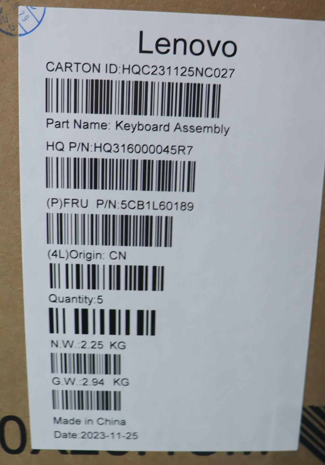 Lenovo Cover Upper Case Assembly La S - 5CB1L60189
