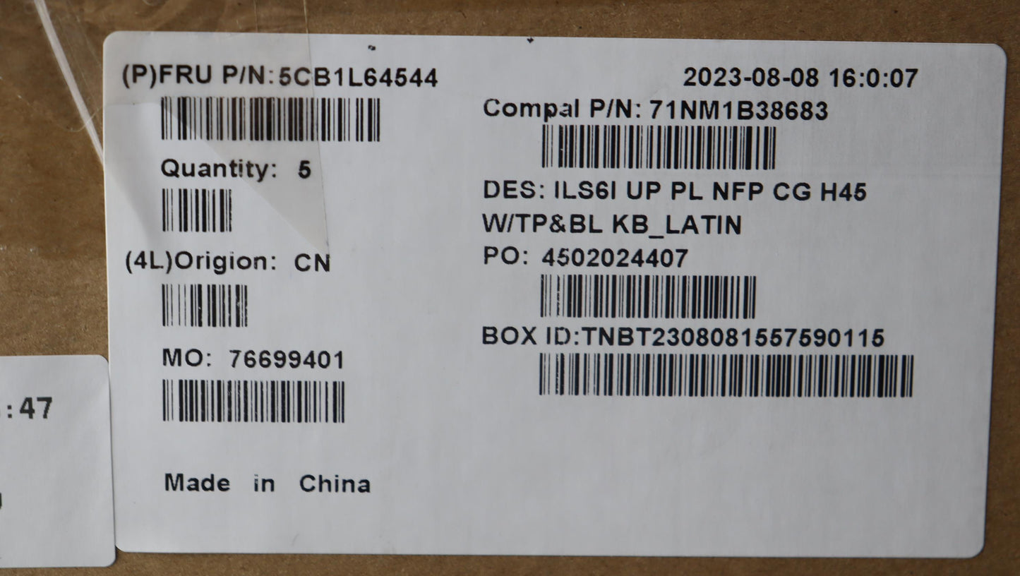 Lenovo Cover Upcase_La Spa C82Xf Nfp - 5CB1L64544