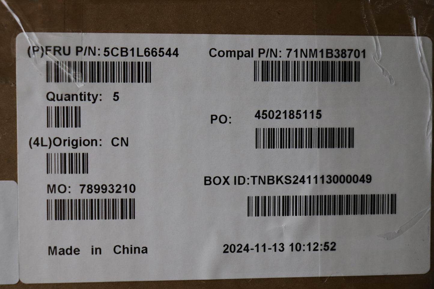 Lenovo Cover Upcase_Euroengc82Xf Nfpc - 5CB1L66544