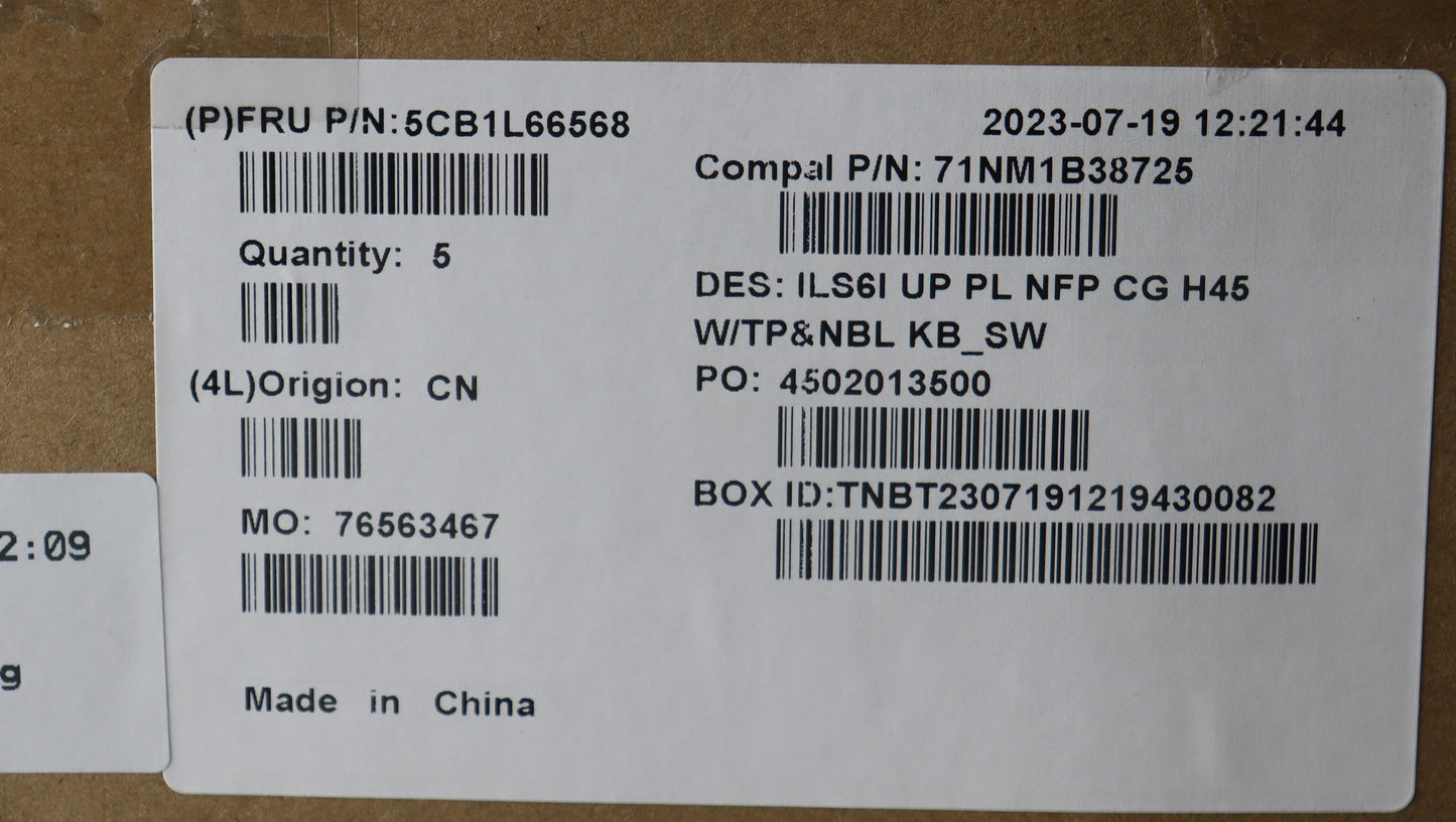 Lenovo Cover Upcase_Sws C82Xf Nfp Cg - 5CB1L66568