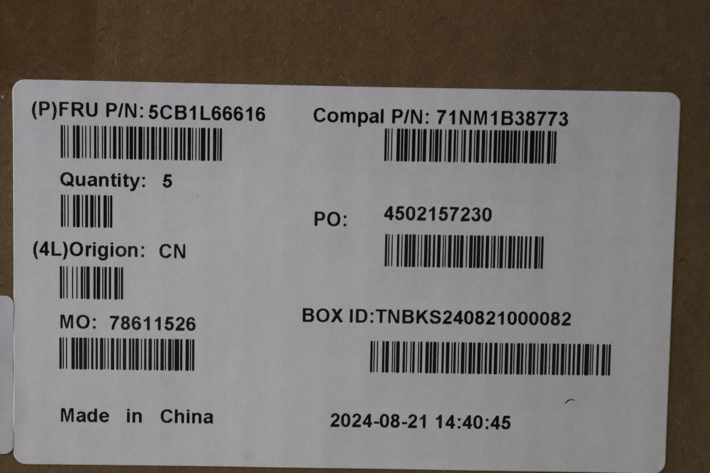 Lenovo Cover Upcase_Uke C82Xf Nfp Ab - 5CB1L66616