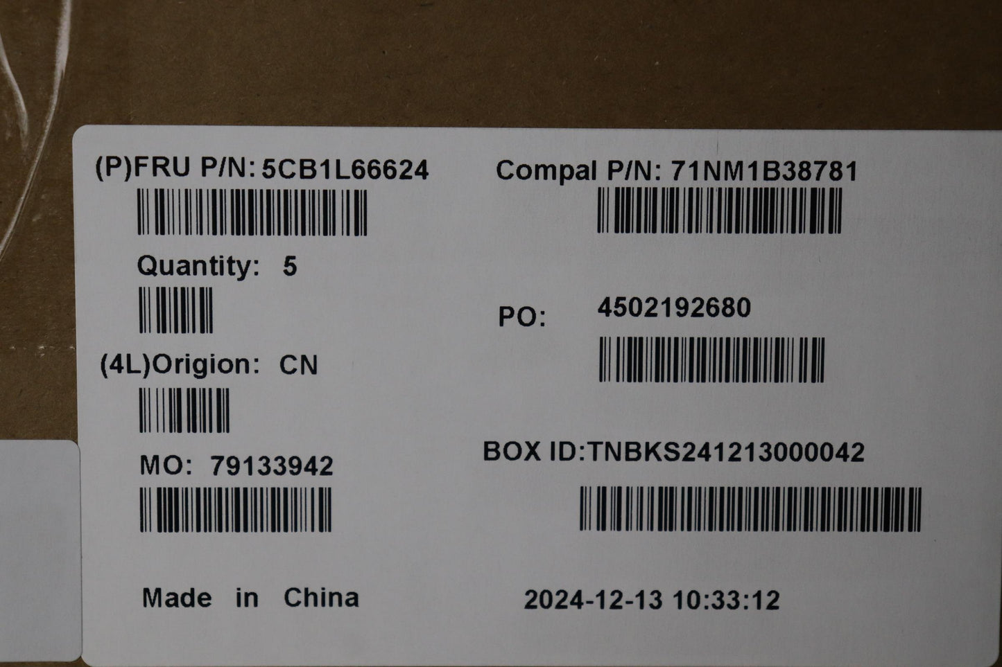 Lenovo Cover Upcase_Fra C82Xf Nfp Ab - 5CB1L66624