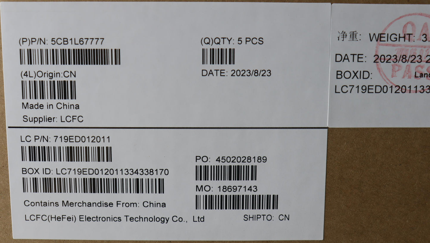 Lenovo Cover Upper Case Assembly Gre - 5CB1L67777