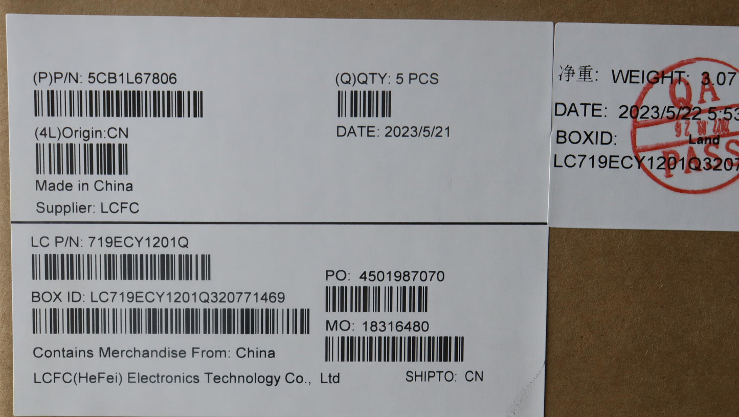 Lenovo Casing Upper Case Assembly English - 5CB1L67806