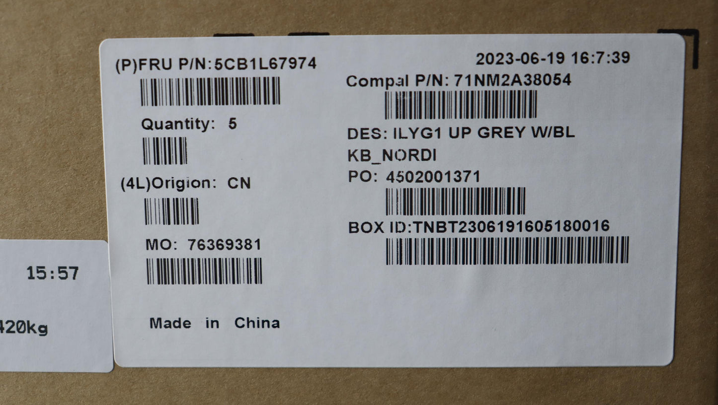 Lenovo Cover Upper Case Assembly Nord - 5CB1L67974