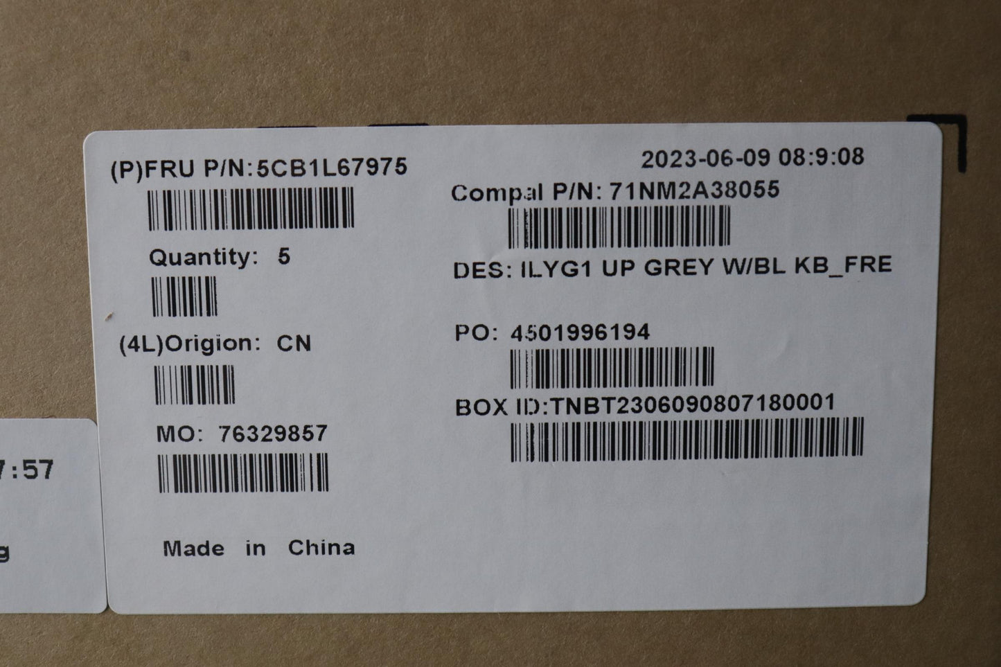 Lenovo Cover Upper Case Assembly Fra - 5CB1L67975