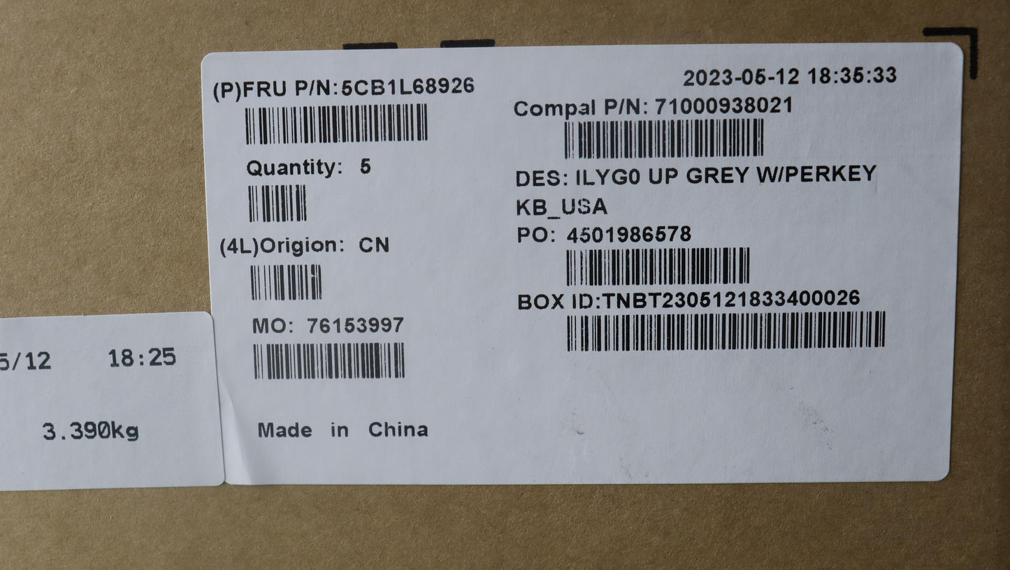 Lenovo Upper Case Asm_Usa Eng C - 5CB1L68926