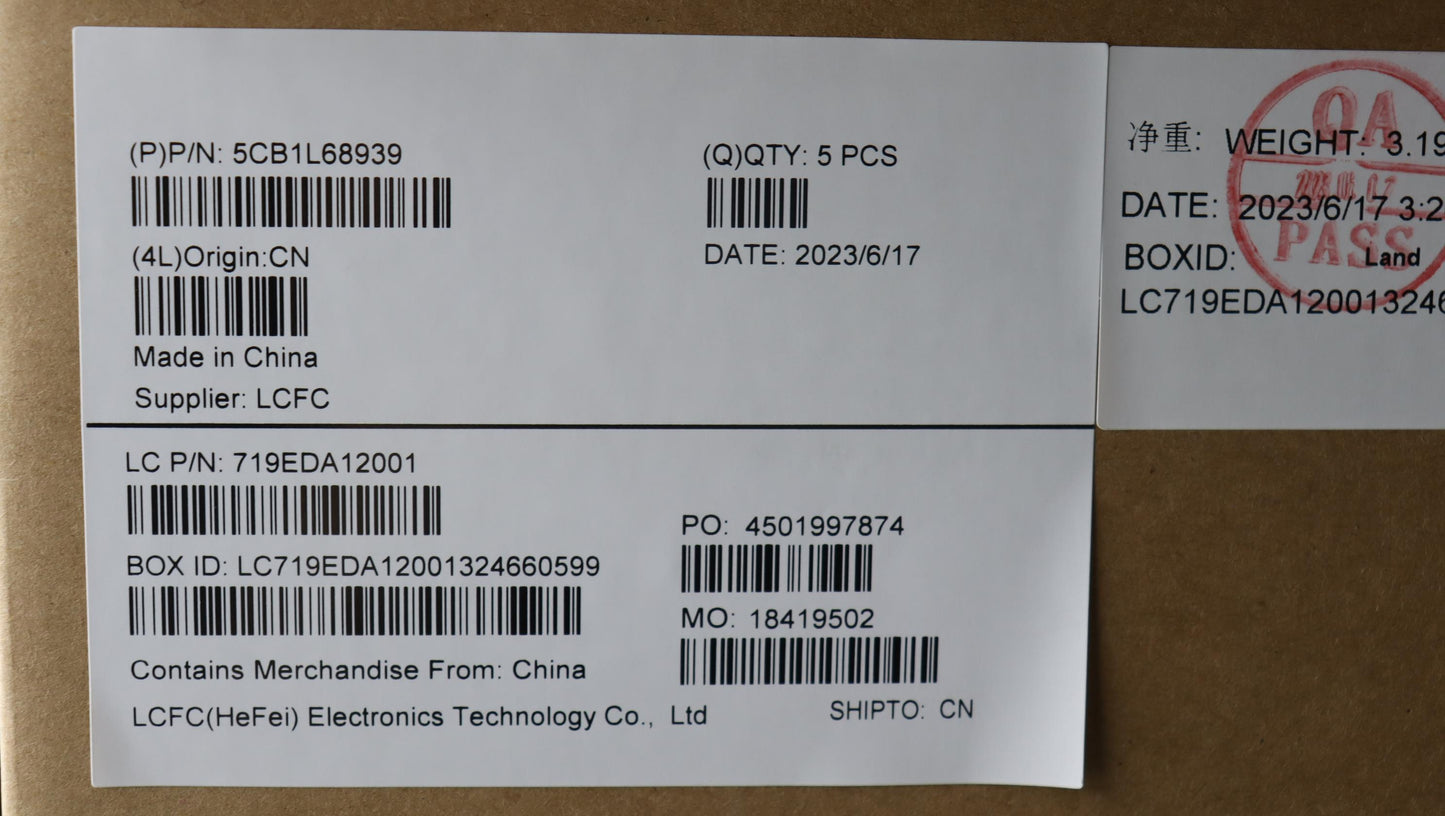 Lenovo Cover Upper Case Assembly Fra - 5CB1L68939