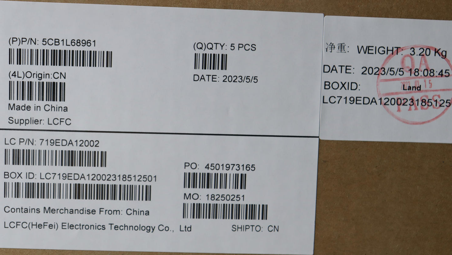 Lenovo Cover Upper Case Assembly Uke - 5CB1L68961