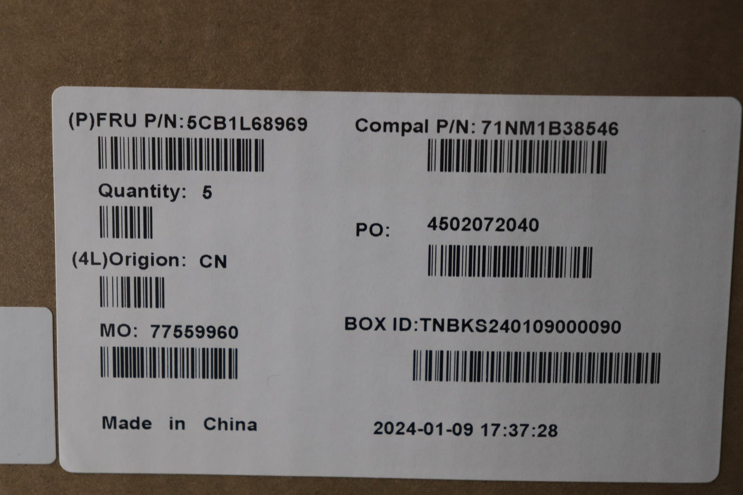 Lenovo Cover Upcase_Kor C82Xf Nfp Cg - 5CB1L68969