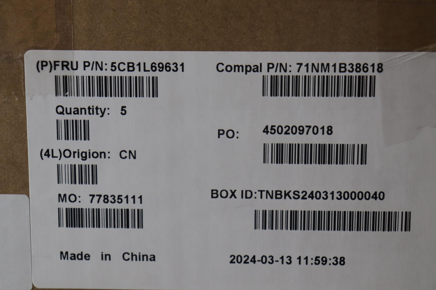 Lenovo Cover Upcase_Spa C82Xf Nfp Ab - 5CB1L69631