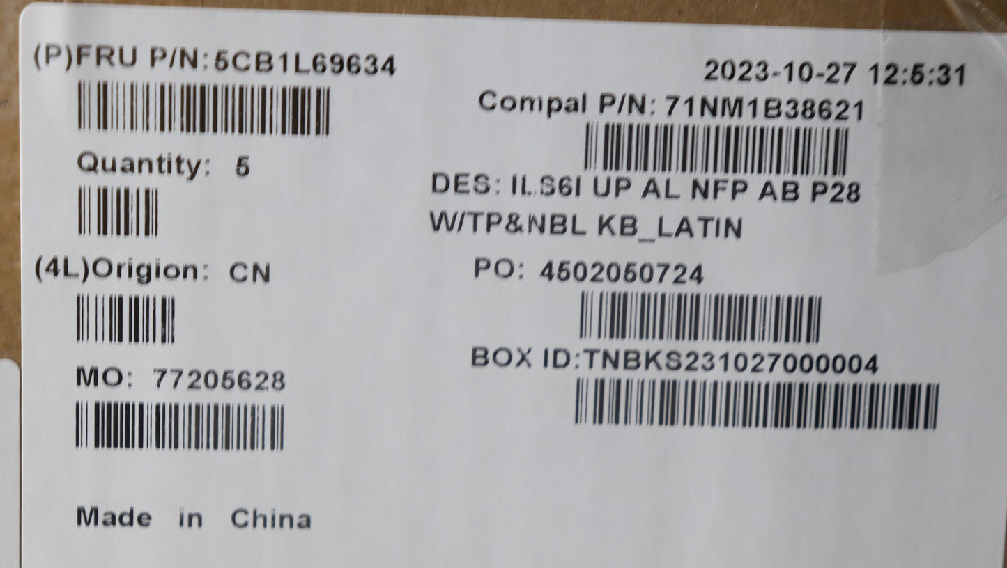 Lenovo Cover Upcase_La Spa C82Xf Nfpa - 5CB1L69634