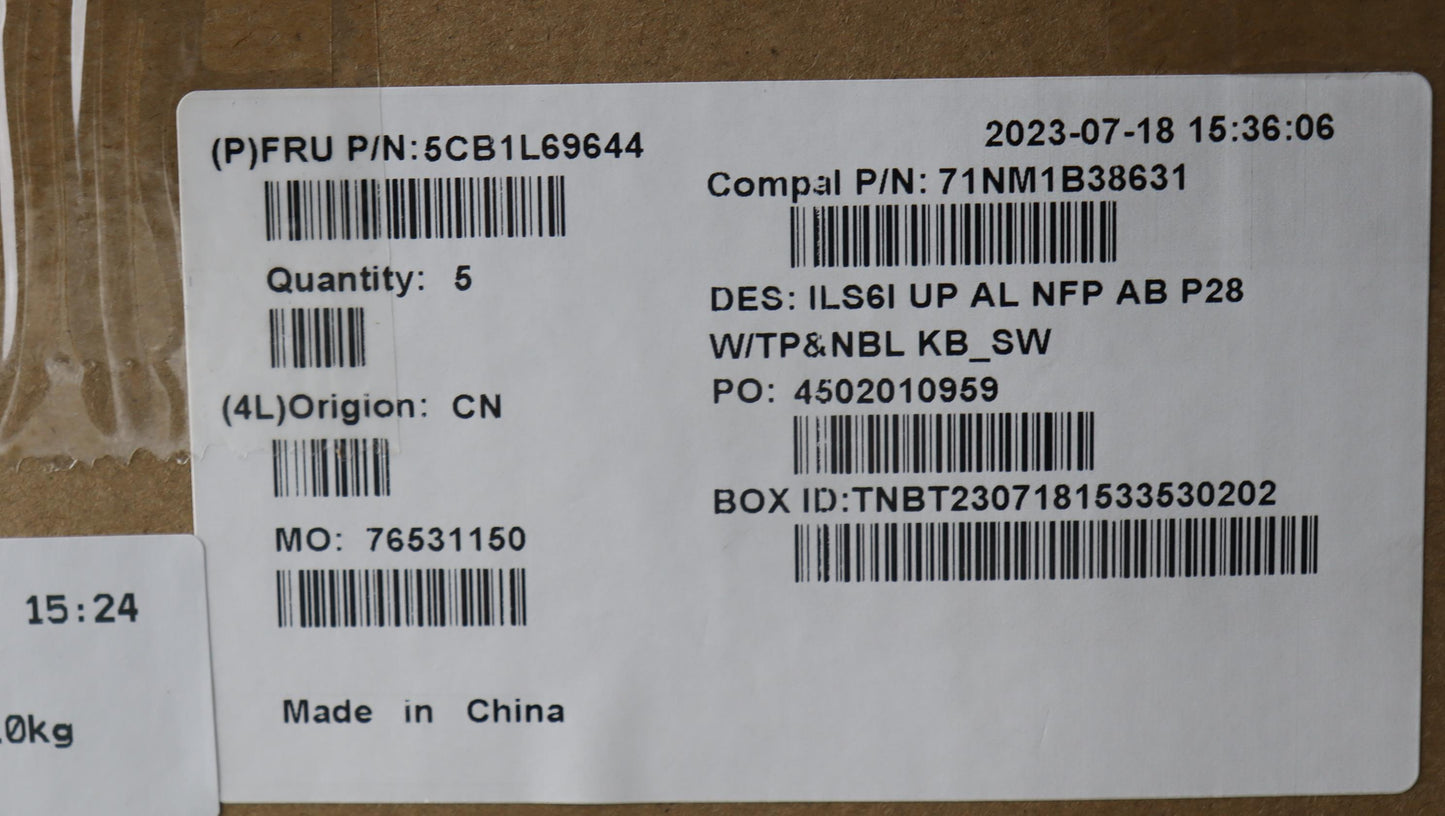 Lenovo Cover Upcase_Sws C82Xf Nfp Ab - 5CB1L69644