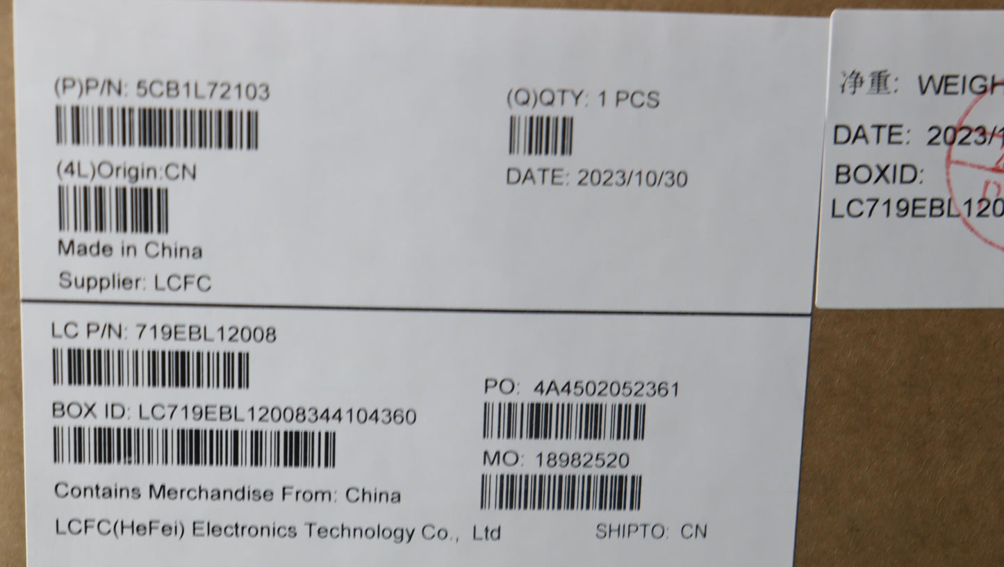 Lenovo Cover Keyboard L82Yq Assy Hun - 5CB1L72103
