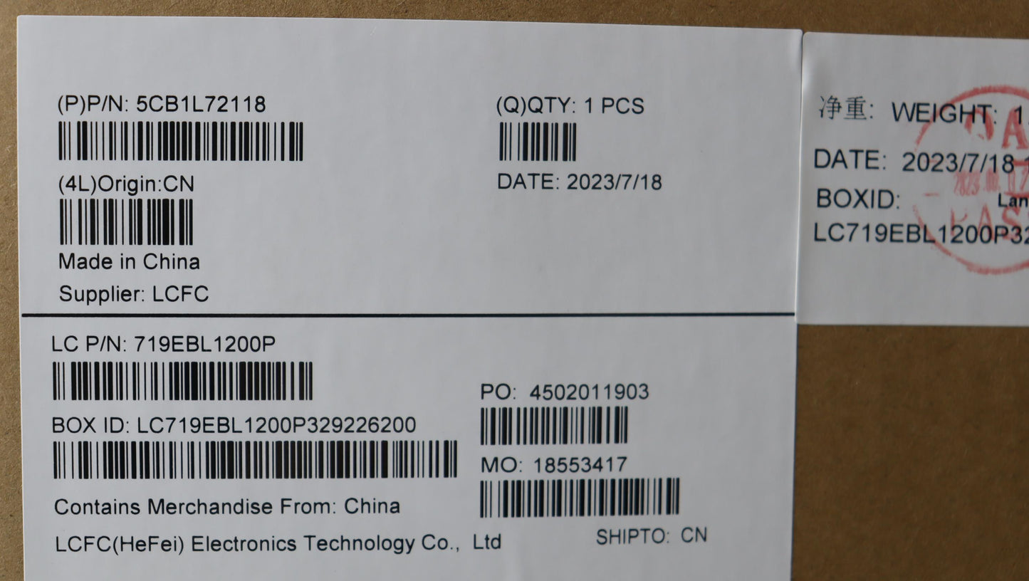 Lenovo Cover Keyboard L82Yq Assy Euro - 5CB1L72118