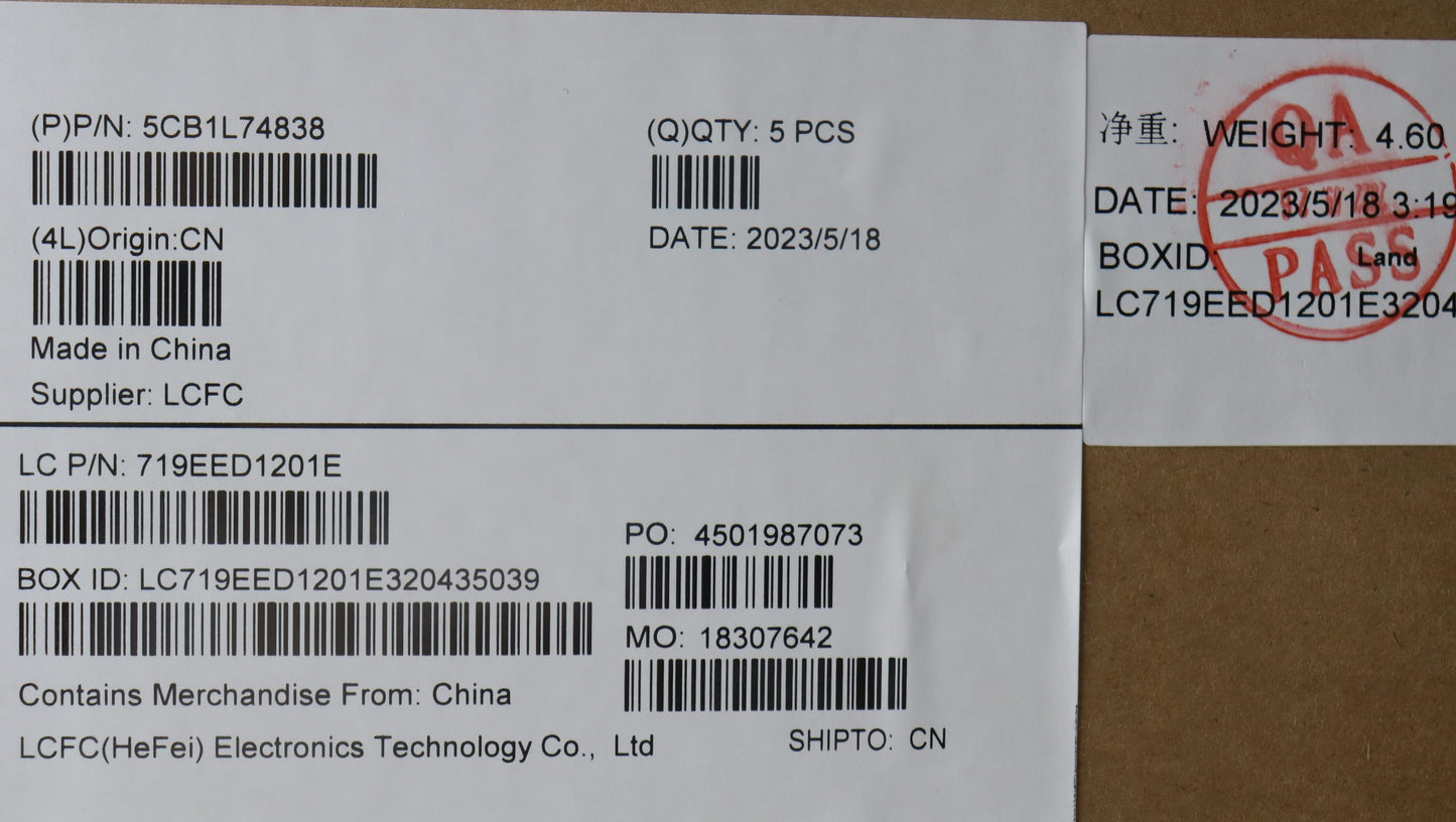 Lenovo Cover Upper Case Assembly Fra - 5CB1L74838