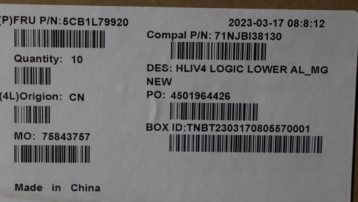 Lenovo Cover Lower Case C 21Jc Al Mg - 5CB1L79920