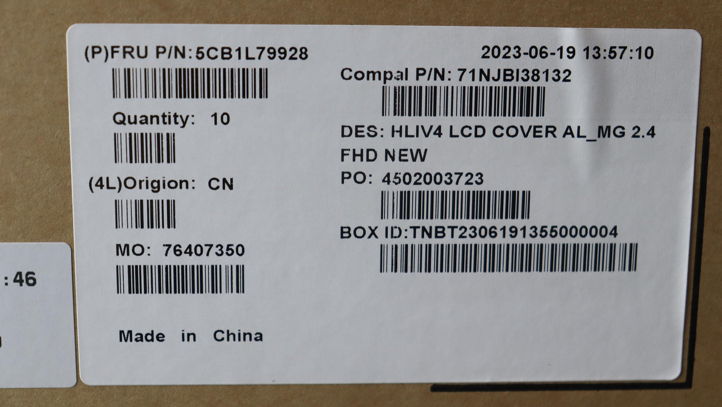 Lenovo Cover Lcd Cover C 21Je Mg 2.4 - 5CB1L79928