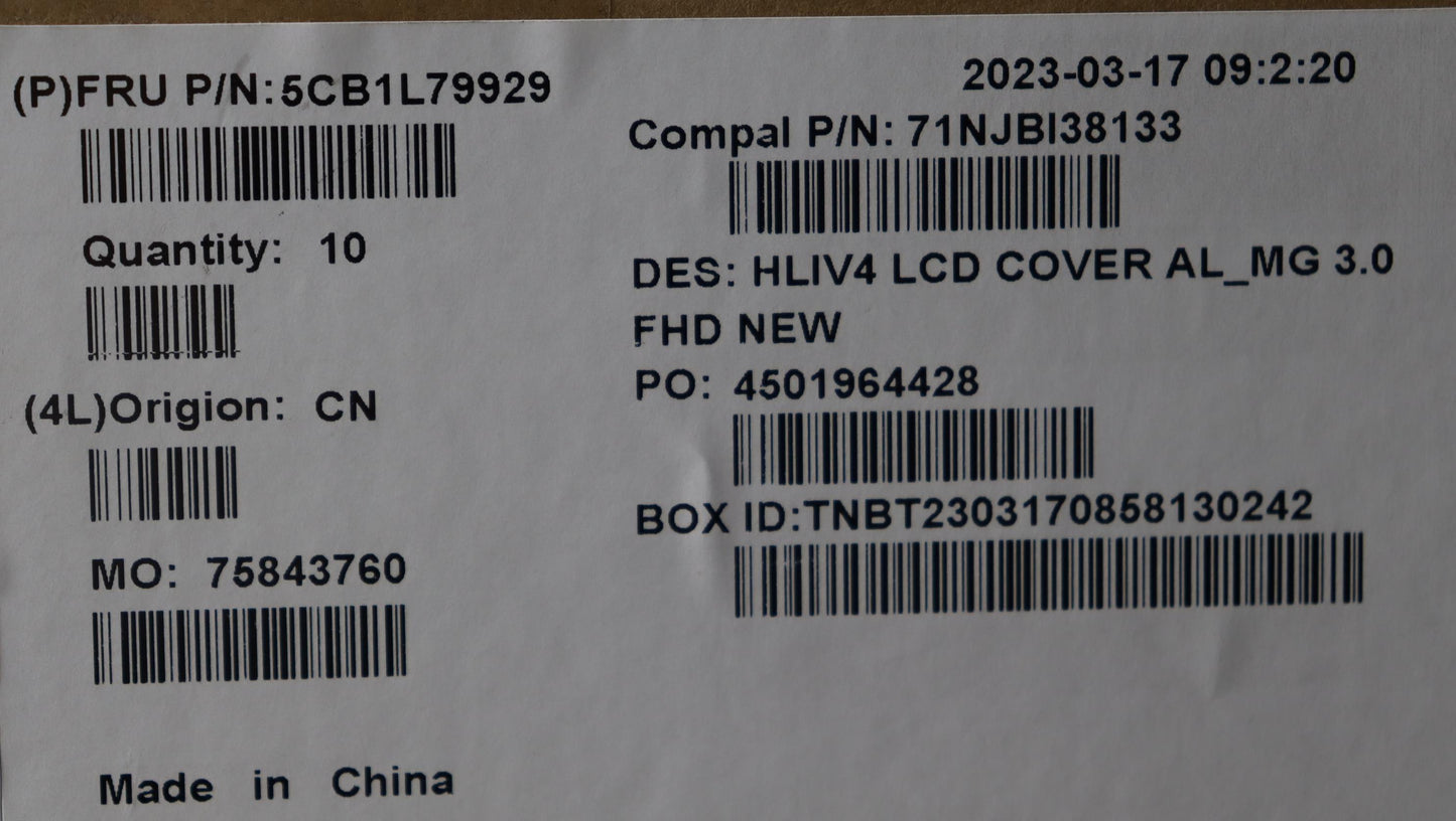 Lenovo Cover Lcd Cover C 21Je Mg 3.0 - 5CB1L79929