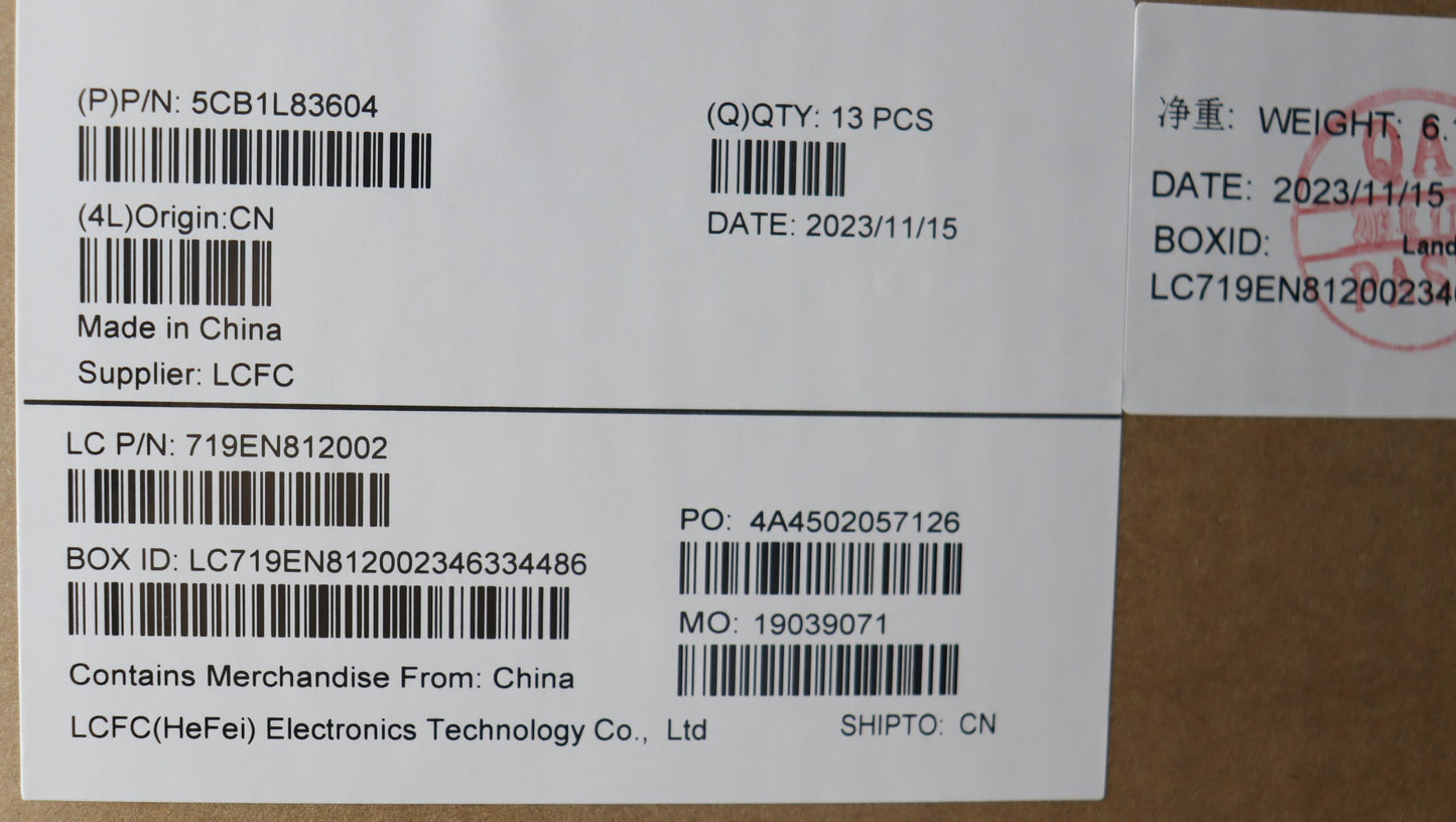 Lenovo Cover Cover L 83As D Cover Fb - 5CB1L83604