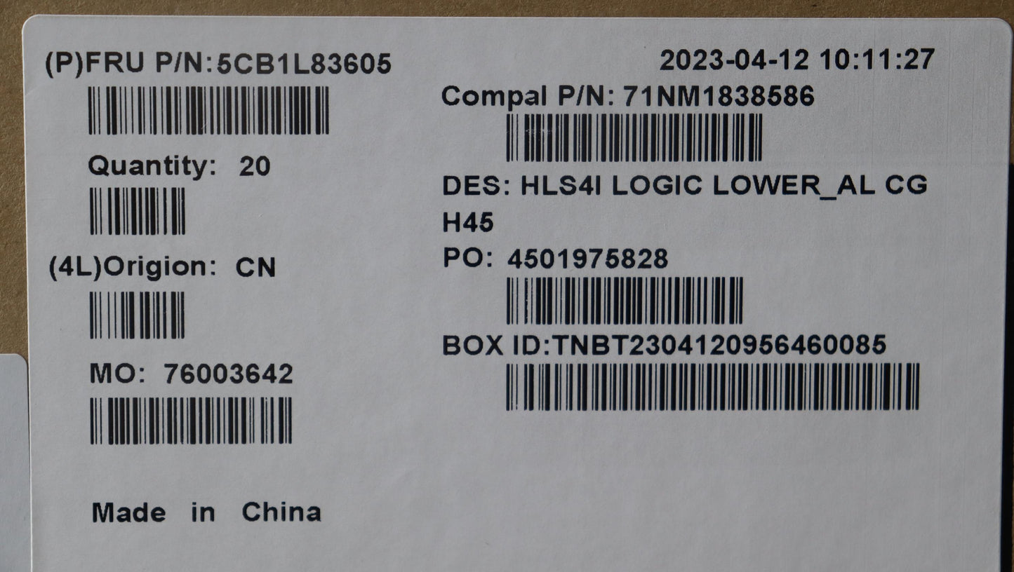 Lenovo Cover Lower Case C 82Xd Al Cg - 5CB1L83605