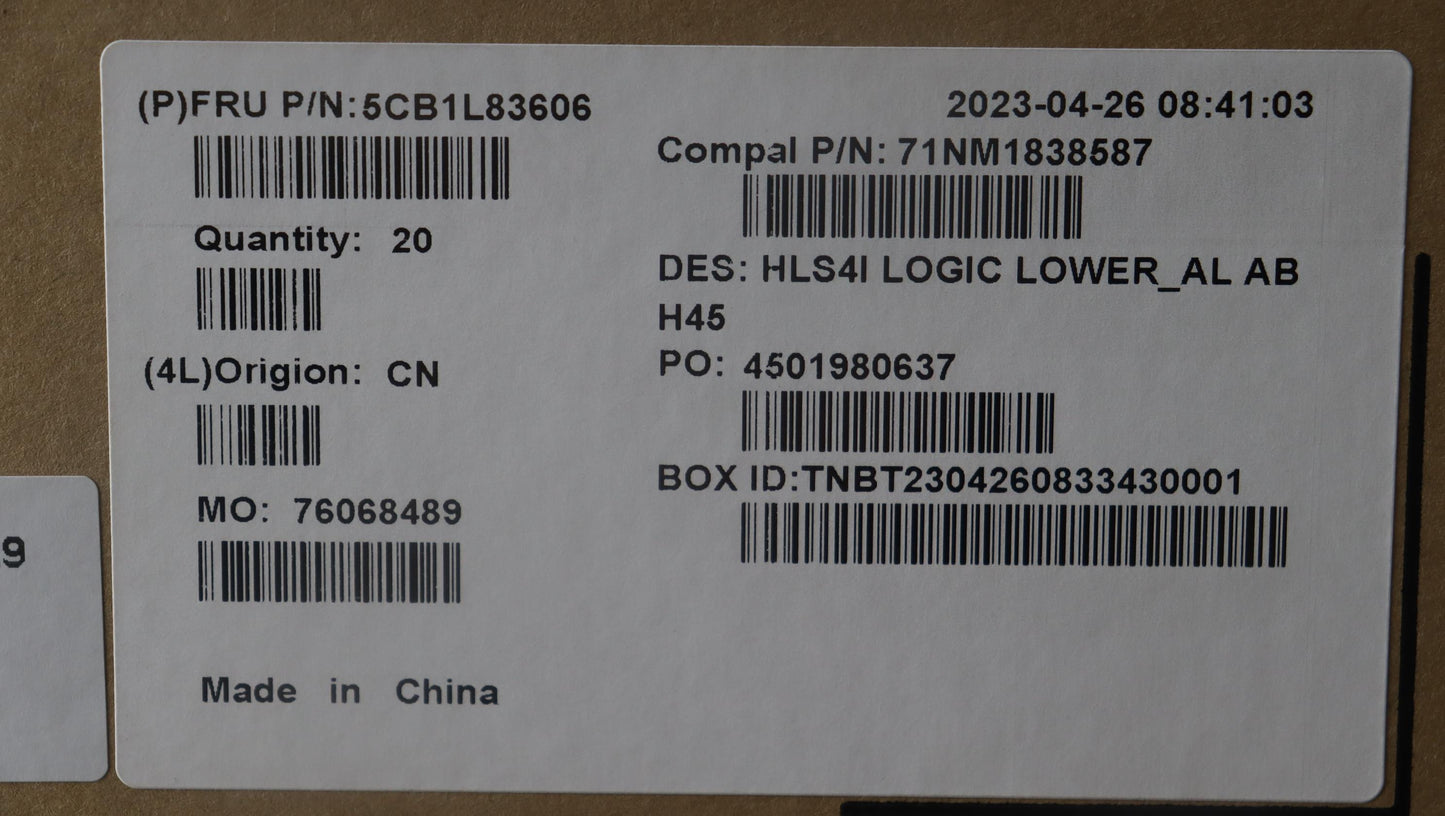 Lenovo Cover Lower Case C 82Xd Al Ab - 5CB1L83606
