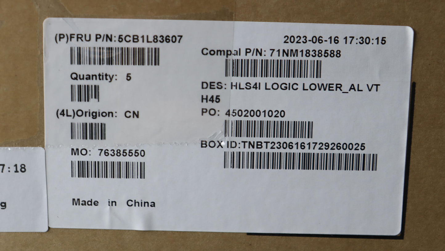 Lenovo Cover Lower Case C 82Xd Al Vt - 5CB1L83607
