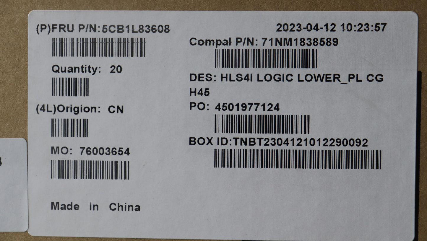 Lenovo Cover Lower Case C 82Xd Pl Cg - 5CB1L83608