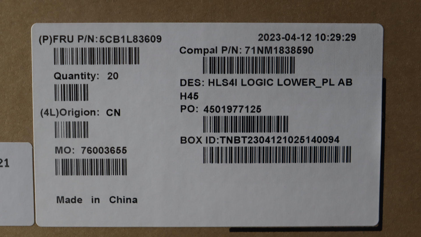 Lenovo Cover Lower Case C 82Xd Pl Ab - 5CB1L83609