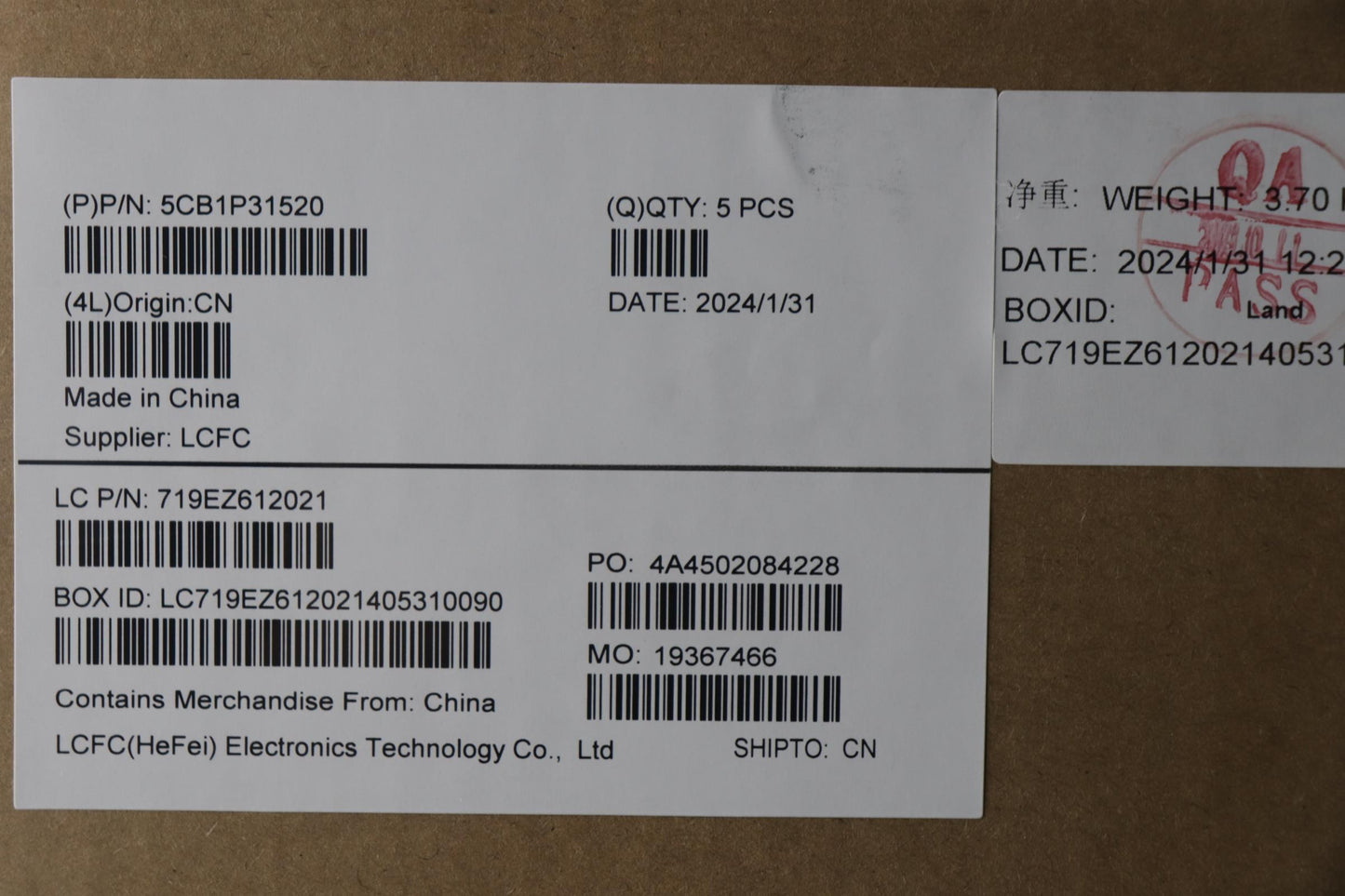 Lenovo Cover Upper Case Asm_Usa - 5CB1P31520