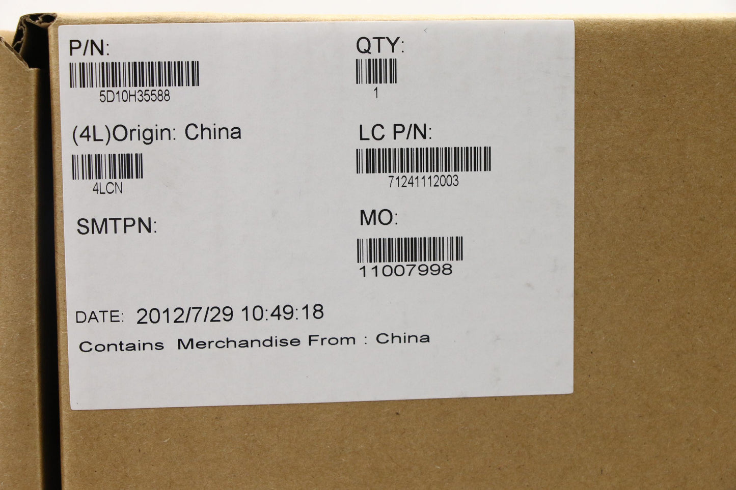 Lenovo Lp Lcd Panels - 5D10H35588