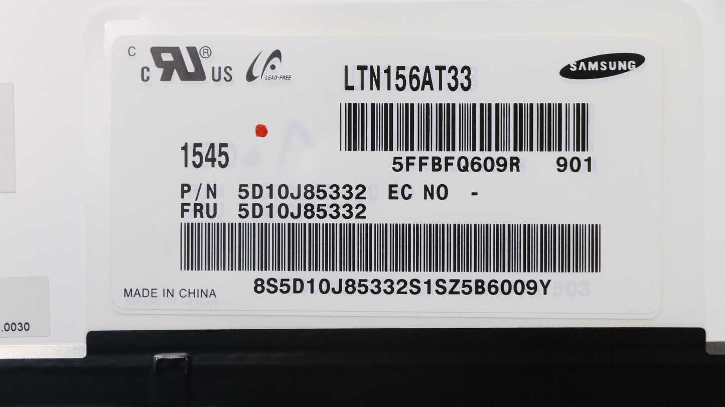 Lenovo LCD Module, 15.6", HD, Touch, Anti-Glare, 220nit - 5D10H91422