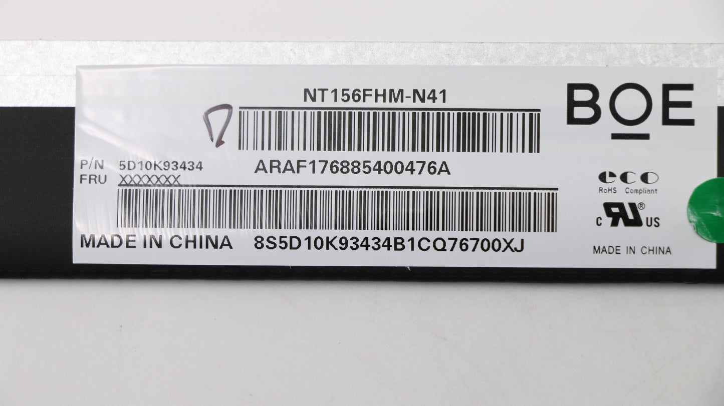 Lenovo Bo Nt156Fhm-N41 Fhdt Ag S Nb - 5D10K93434