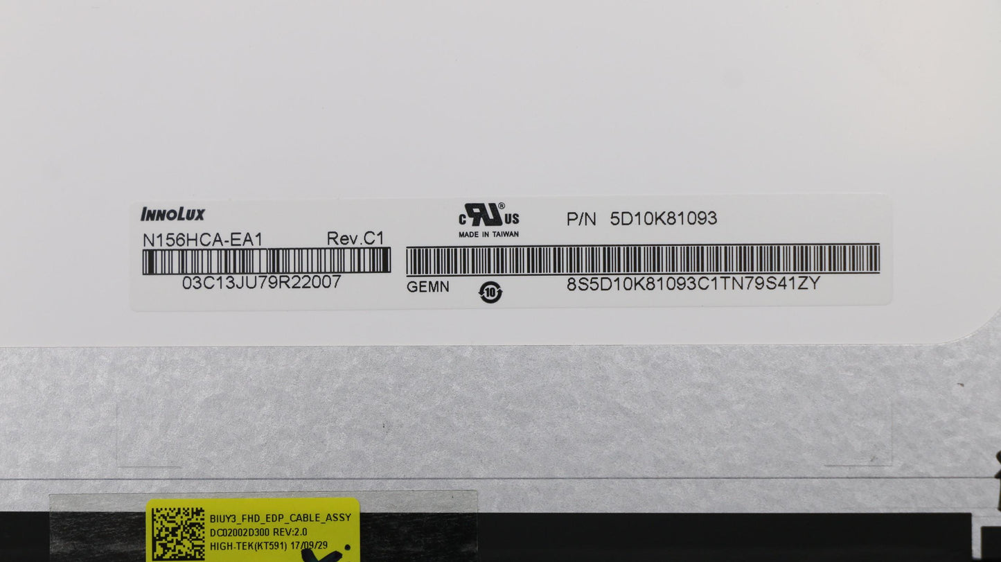 Lenovo LCD Module, 15.6", FHD, Touch, IPS, 300nit - 5D10M14145