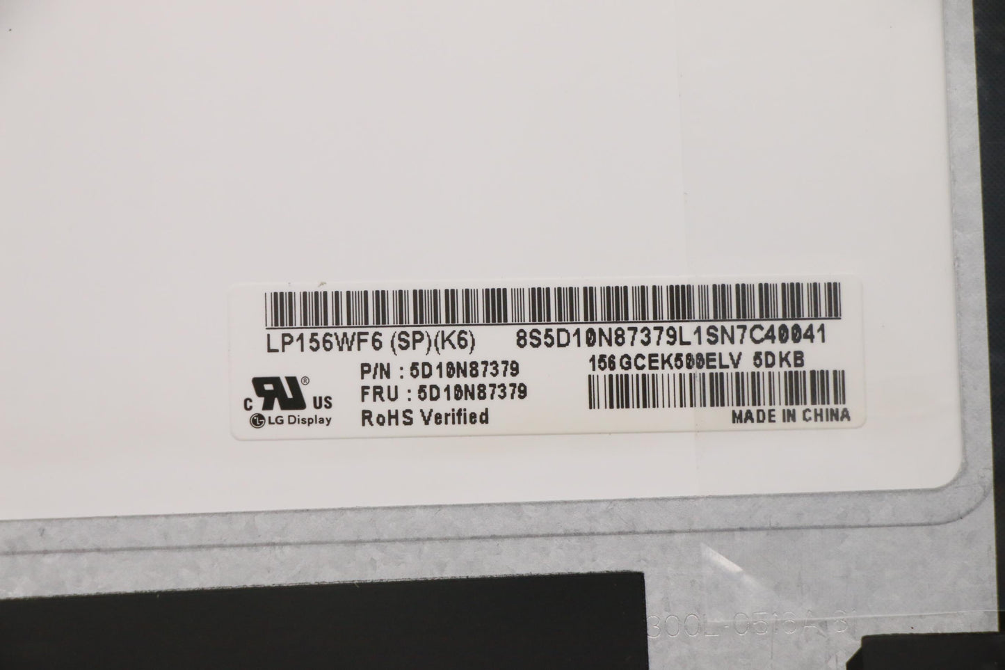 Lenovo 15.6" FHD Display, Non-Touch, Anti-Glare, IPS, 250 nits - 5D10N87379