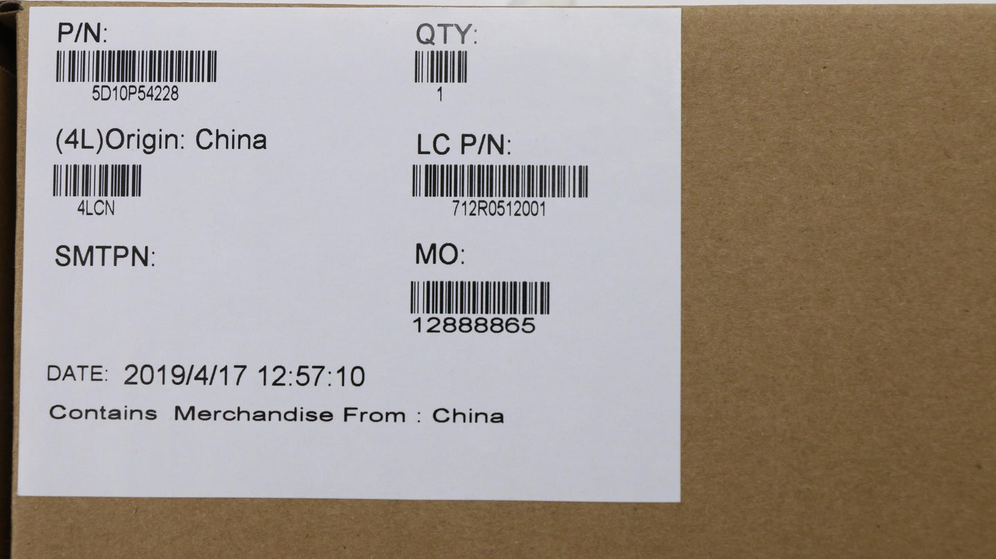 Lenovo 14" FHD LCD Module, Display - 5D10P54228