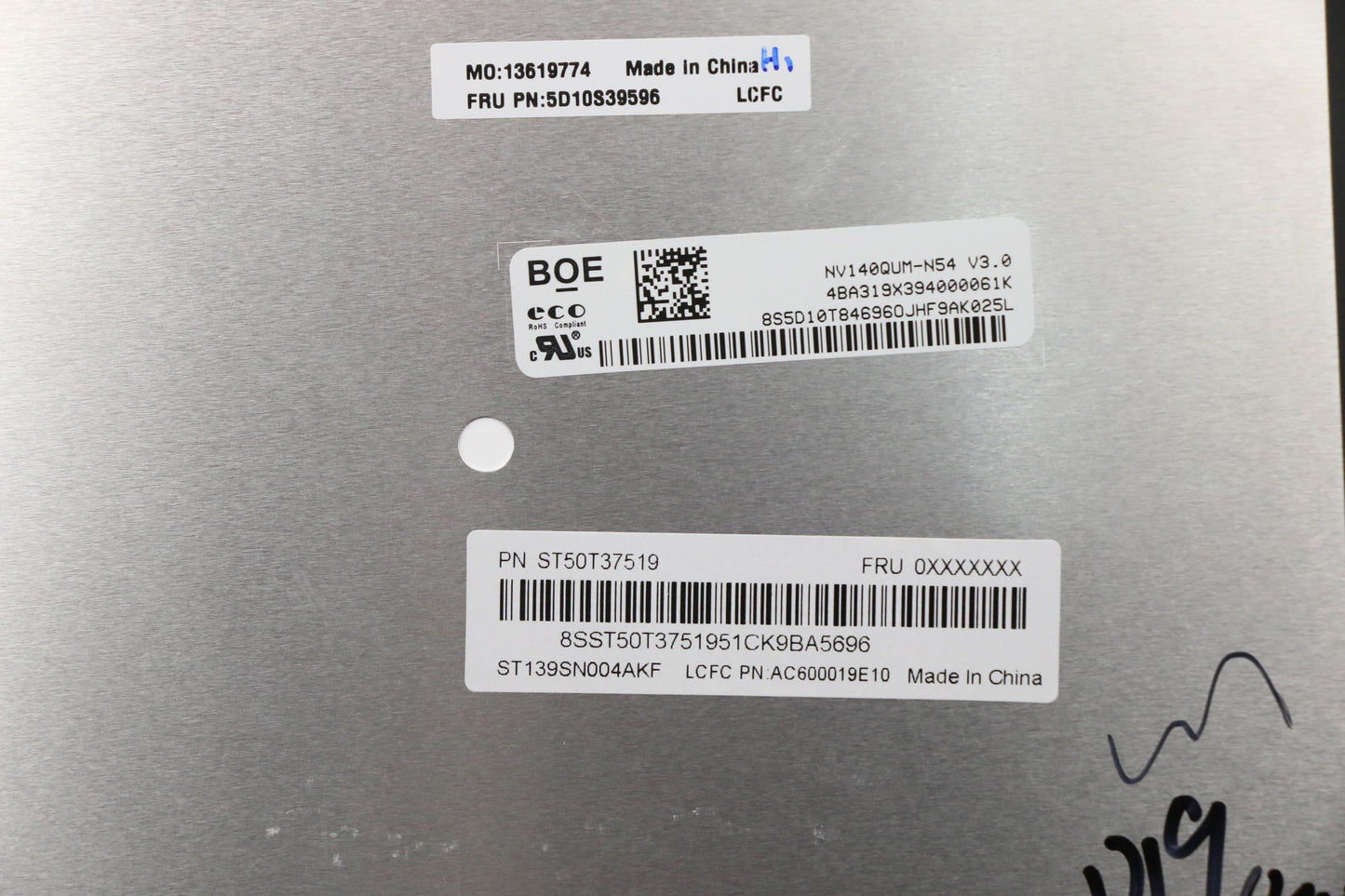 Lenovo 14" UHD Touch LCD Module, Glare, IPS - 5D10S39596