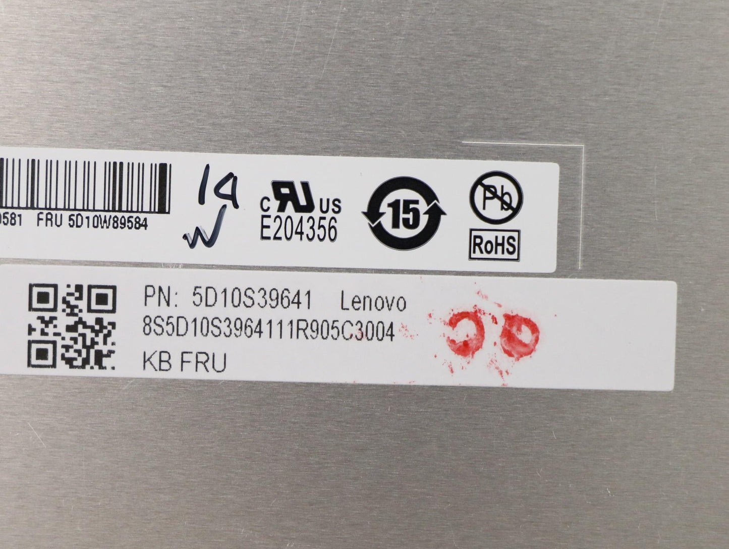 Lenovo LCD Module, 14", FHD, Touch, Glare, TN, 220nit, 45% NTSC - 5D10S39641