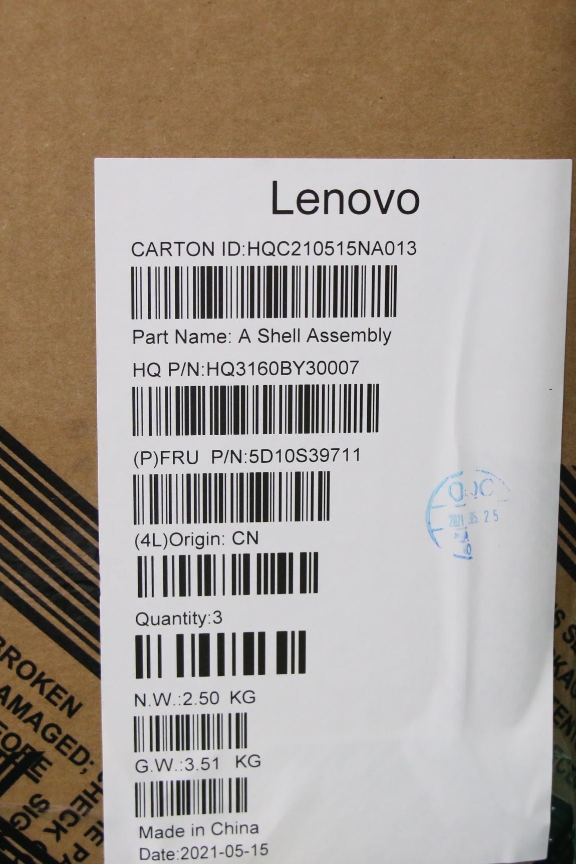 Lenovo 13.3" LCD Module, WQXGA, Touch, Anti-Glare, IPS, 400nit, 100% sRGB - 5D10S39711