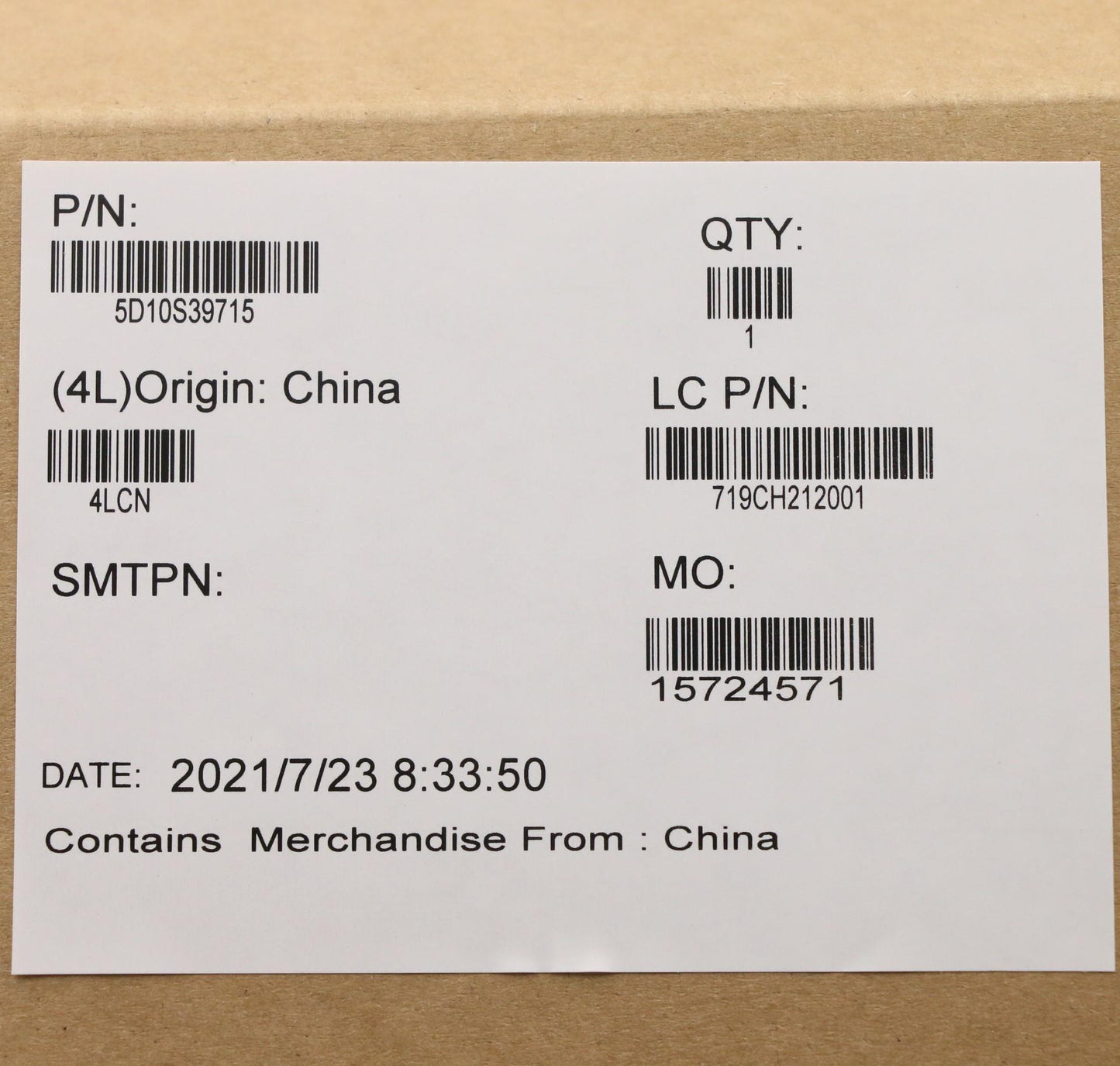 Lenovo Display Lcd Module L 82N7 Fhd - 5D10S39715