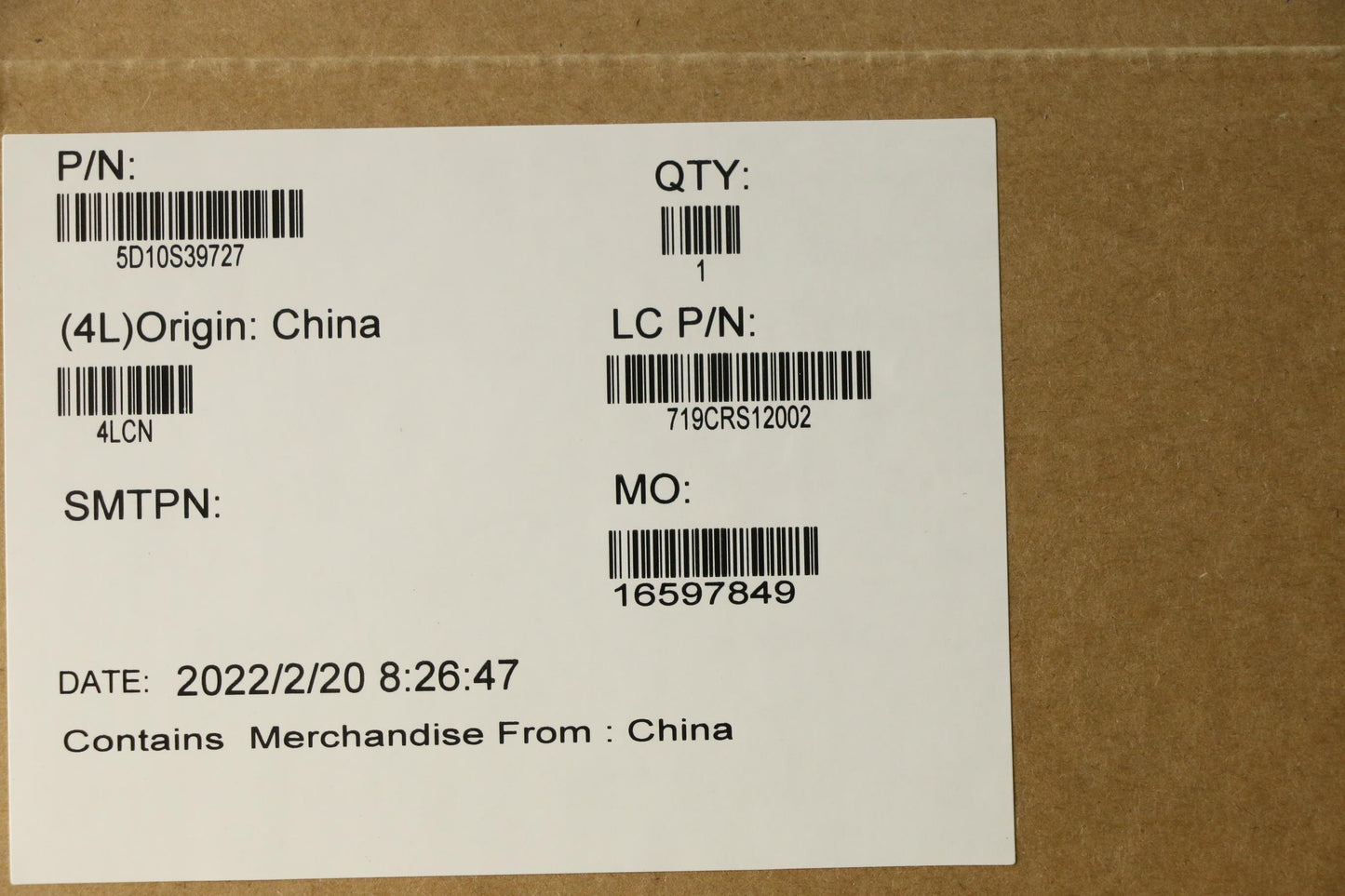 Lenovo Display Lcd Module L 82L0_T Co - 5D10S39727