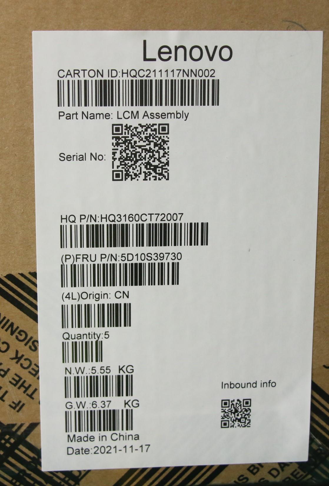 Lenovo Display Lcd Module Yogadissg 1 - 5D10S39730