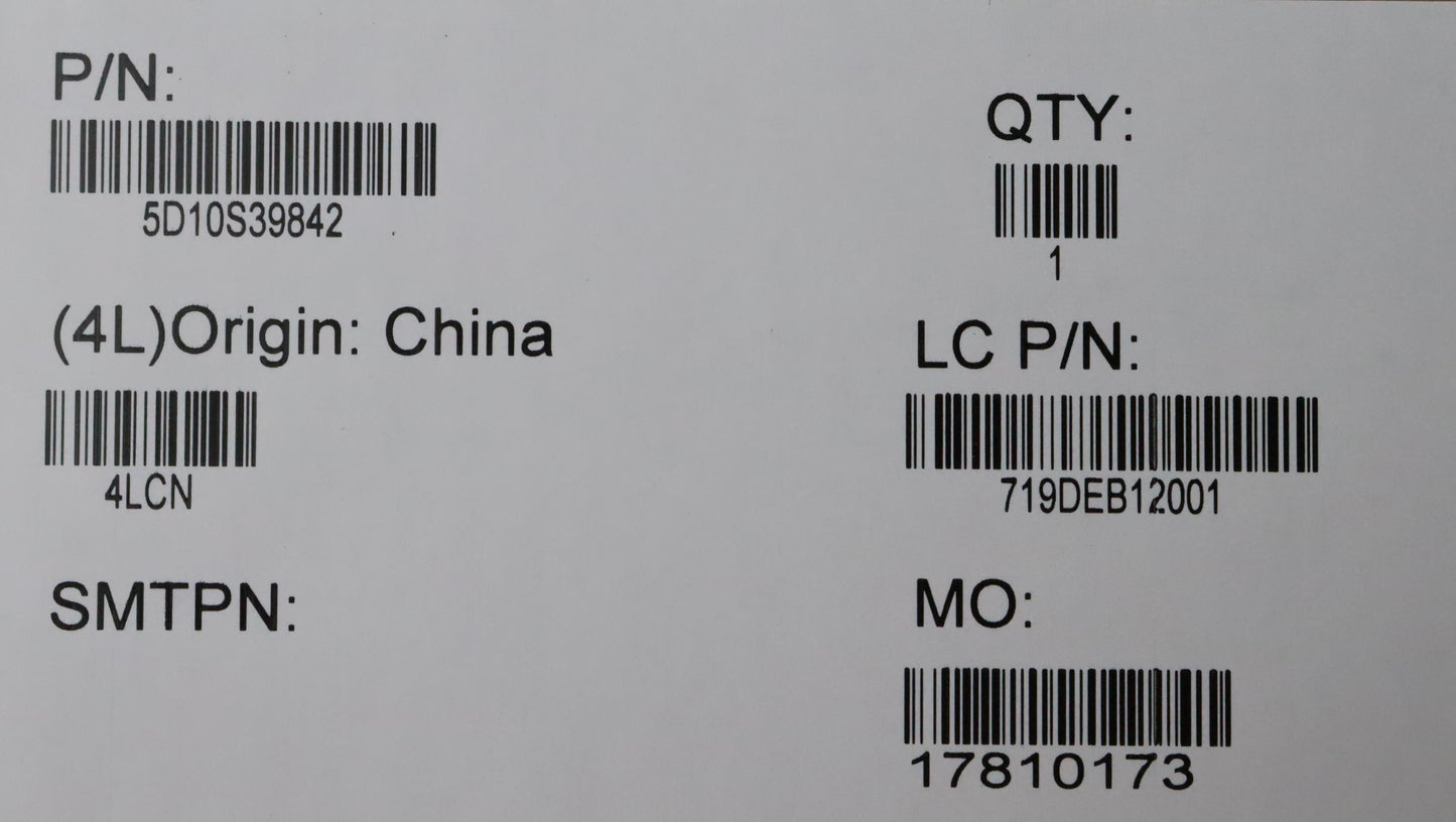 Lenovo 14" UHD Touch LCD Module, 400 nits - 5D10S39842