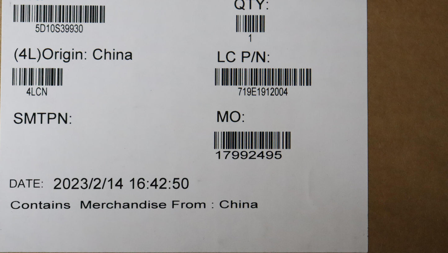 Lenovo - LCD Module, 14", 2.8K, Touch, Glare, OLED, 400 nits - 5D10S39930