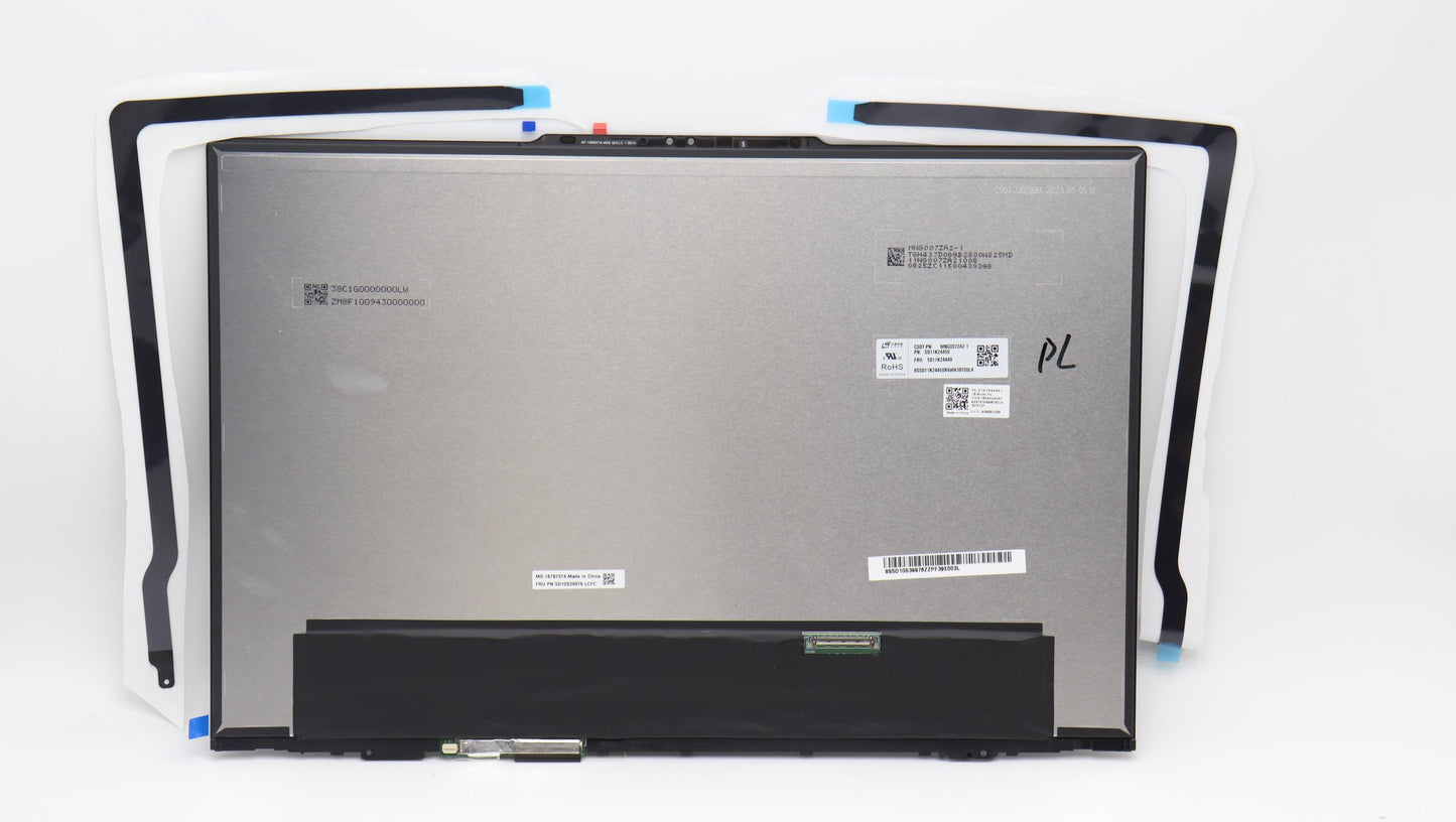 Lenovo LCD Module, 16", 3.2K, Touch, Anti-Glare, IPS, 1200 nits, 100% Adobe & 100% DCI-P3 - 5D10S39976