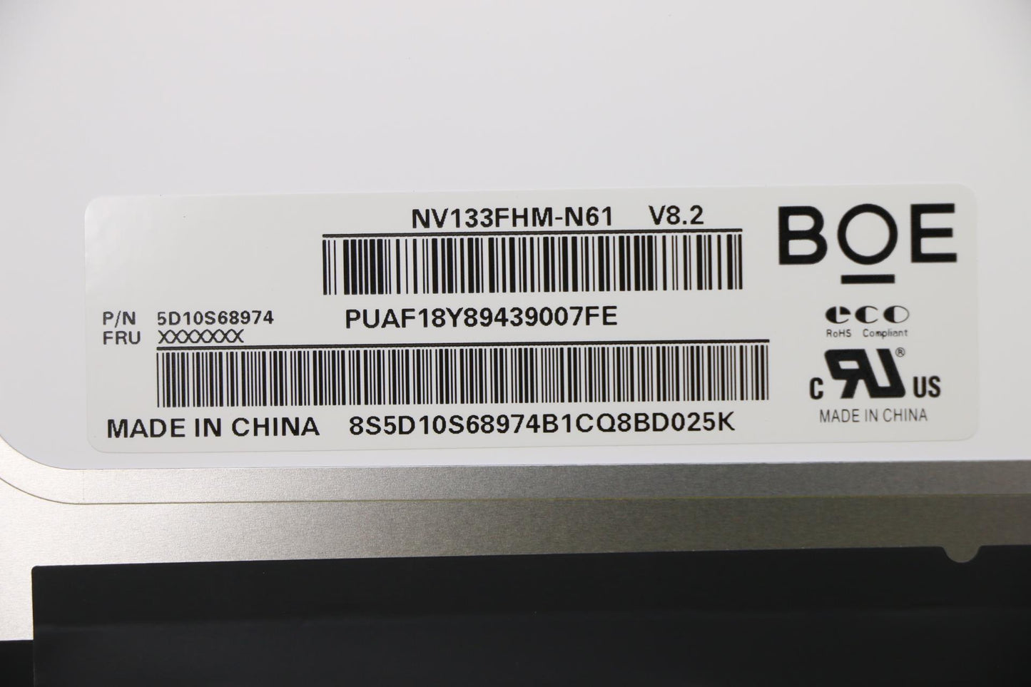 Lenovo Bo Nv133Fhm-N61 V8.2 Fhdi Agsn - 5D10S68974